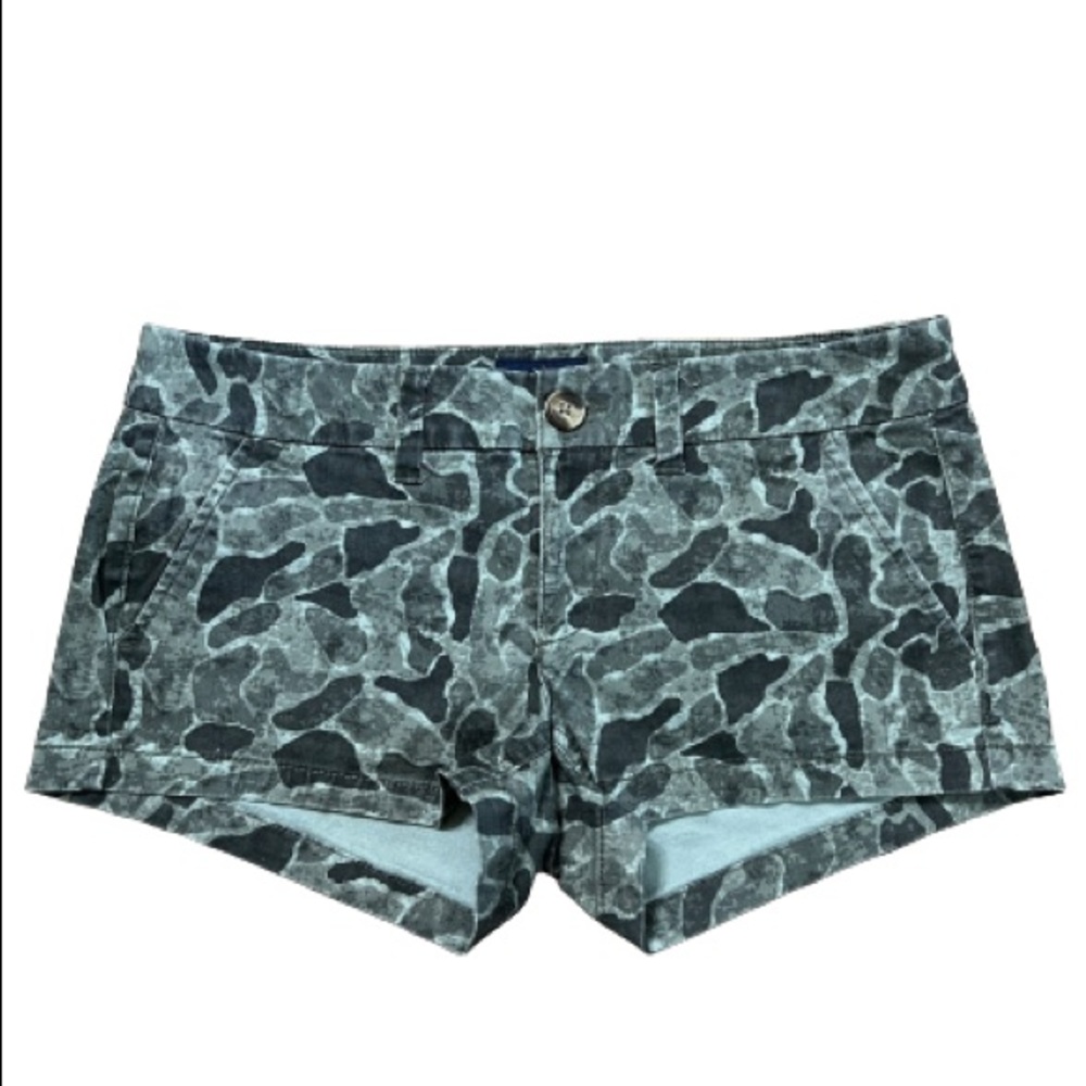 American Eagle Outfitters Camouflage Shortie Shorts Stretch Size 6
